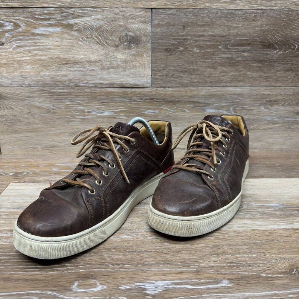 Sperry Gold Cup Victura LTT Brown Leather Sneaker Men's Size 12
